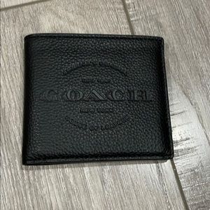 Coach NWT men’s double billfold wallet